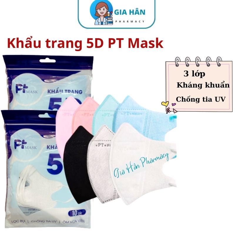 Khẩu trang 5D Mask PT 3 lớp kháng khuẩn hàng chính hãg công ty