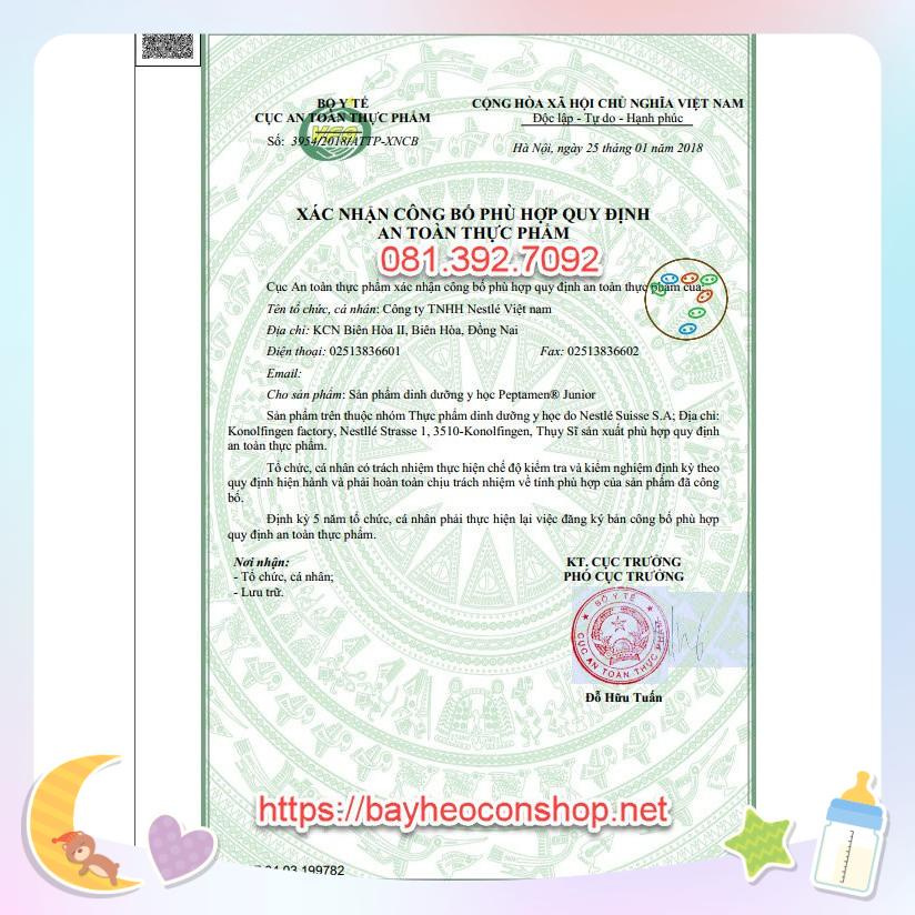 Thùng sữa Nestlé Peptamen Junior 400g