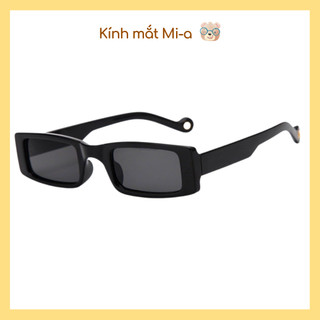 Kính mát nam nữ hottrend gọng hình chữ nhật phong cách thời trang cổ điển dành cho nữ