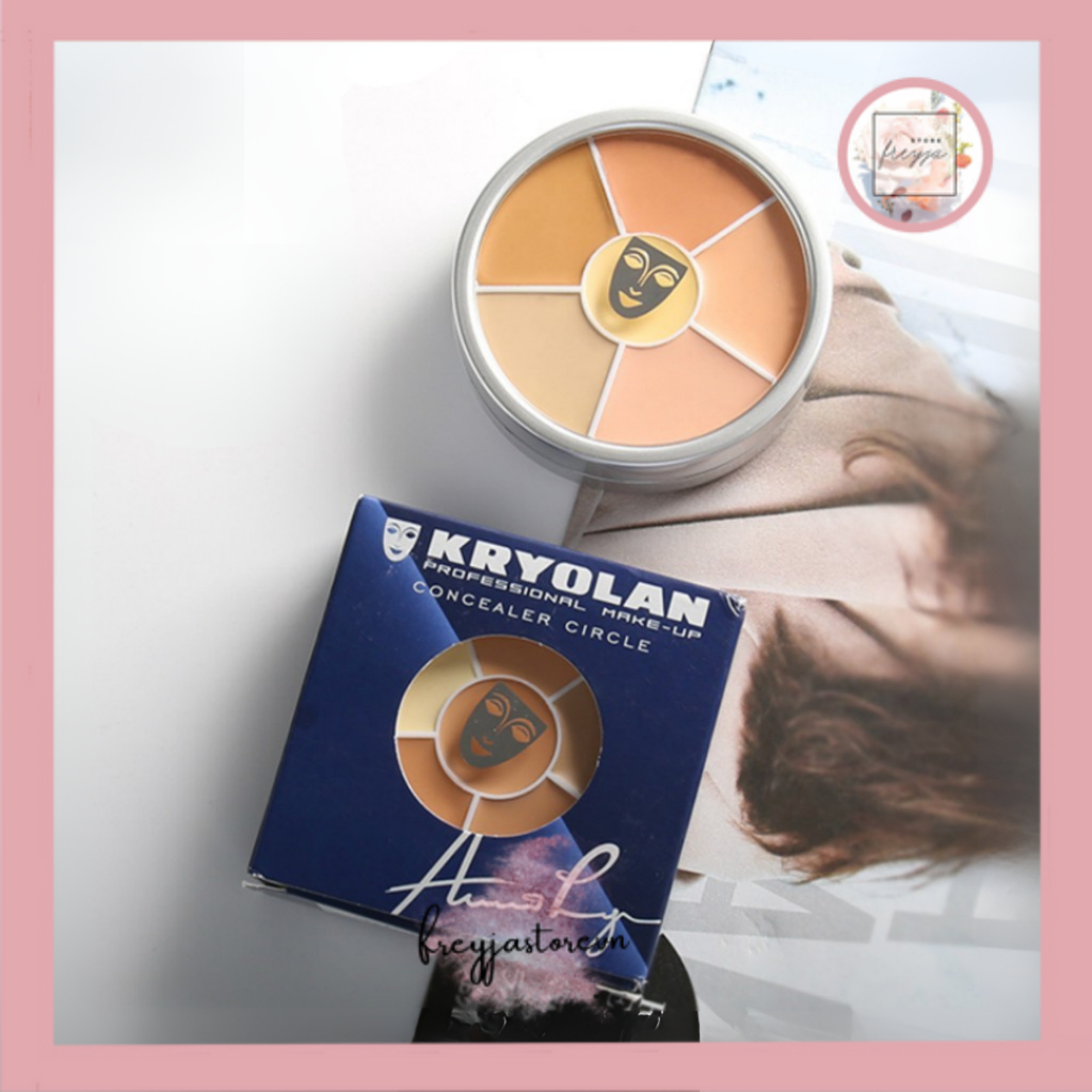 Bảng che khuyết điểm, triệt sắc Kryolan Mini 3g, 6 ô màu che mọi khuyết điểm - Freyja.Store