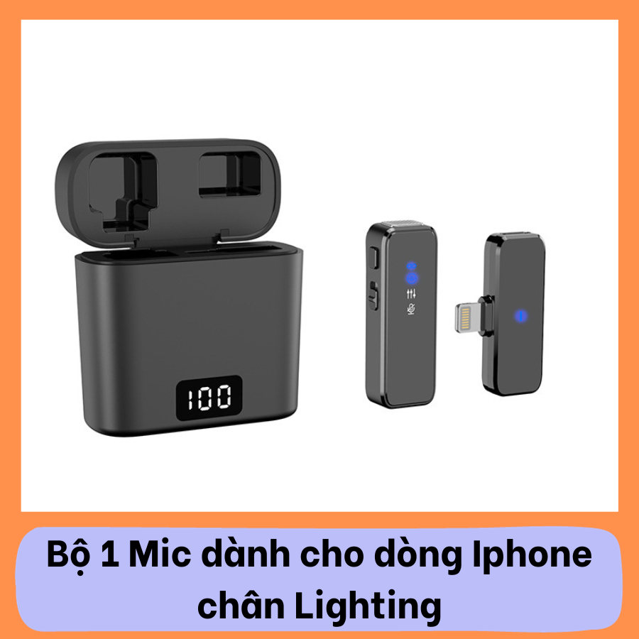 Micro Thu Âm Không Dây Cao Cấp Kèm Hộp Sạc. Chế Độ Thu Âm, Thu Tiếng Vang, Lọc Tạp Âm Chỉ Một Chạm