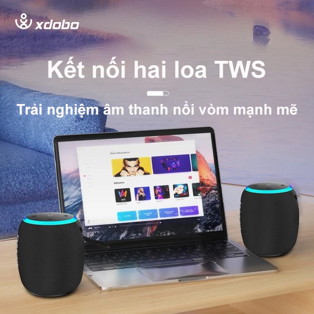 Loa Bluetooth 5.0 XDOBO RAINBOW Công Suất 15W, Chống Nước IPX7, Pin 1800Mah Hỗ Trợ Thẻ TF, AUX - BH 12 Tháng