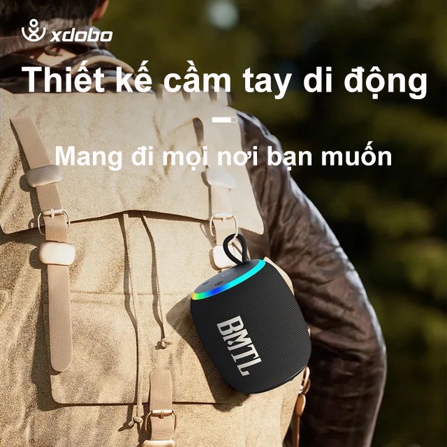 Loa Bluetooth 5.0 XDOBO RAINBOW Công Suất 15W, Chống Nước IPX7, Pin 1800Mah Hỗ Trợ Thẻ TF, AUX - BH 12 Tháng