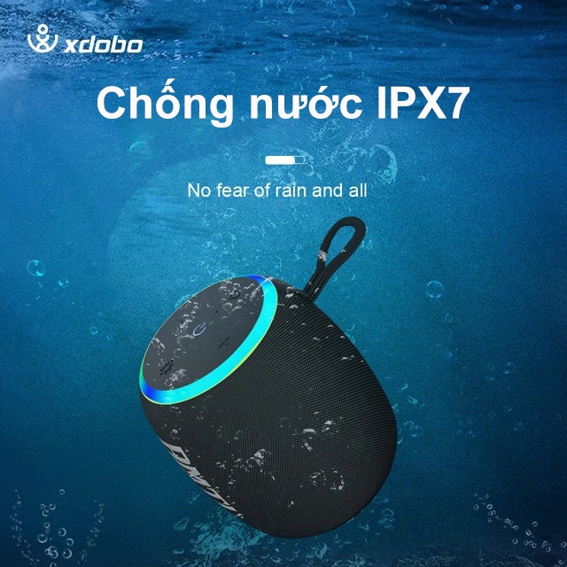 Loa Bluetooth 5.0 XDOBO RAINBOW Công Suất 15W, Chống Nước IPX7, Pin 1800Mah Hỗ Trợ Thẻ TF, AUX - BH 12 Tháng