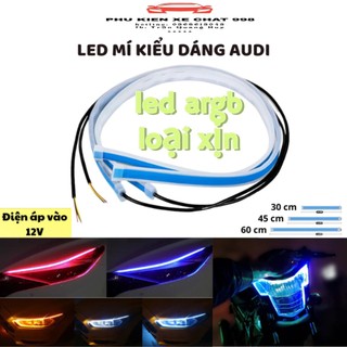 [ LED ARGB XỊN ] 01 DÂY LED KIỂU DÁNG AUDI 2 CHẾ ĐỘ ĐÈN VÀ XI NHAN CHO XE Ô TÔ VÀ XE MÁY