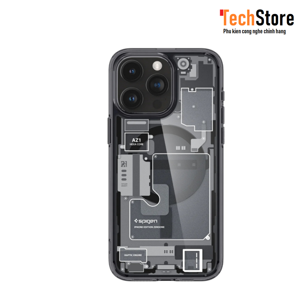 Ốp Spigen Ultra Hybrid Zero One  cho iPhone 15/ 15 Plus/ 15 Pro/ 15 Pro max