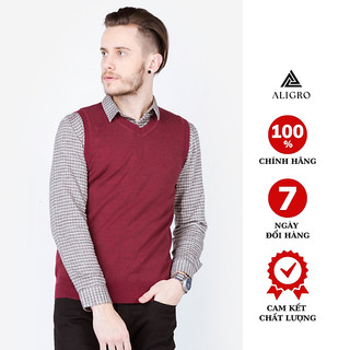 Áo Len Gile Nam Aligro Alengl002 Đỏ Đô