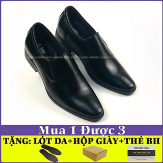Giày tây nam công sở HQC SHOES da bò cao cấp phong cách lịch lãm HT003