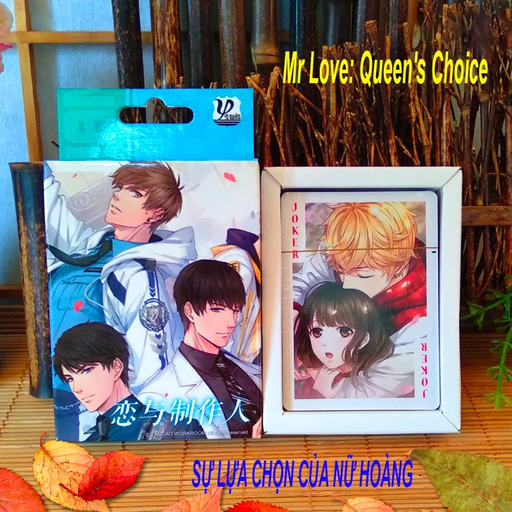 Bộ 52 lá Thẻ Bài poker mr love queen's choice Sự lựa chọn của nữ hoàng Koibito in hình anime manga g