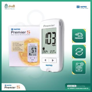 Chính hãng máy đo đường huyết, đo tiểu đường nipro premier mua 1 tặng 3 bảo hành trọn đời