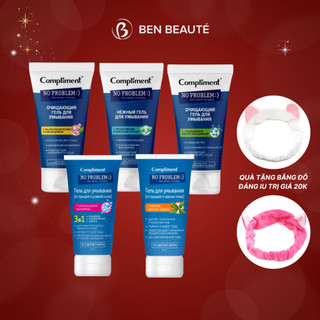 Gel rửa mặt BHA Compliment No Problem làm sạch sâu, giảm viêm & mụn 200ml