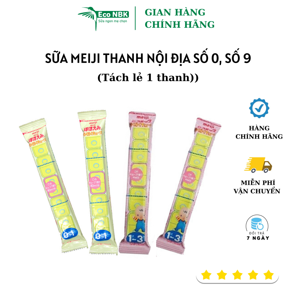 Sữa meiji thanh nội địa nhật tách lẻ thanh 27g cho trẻ từ 0-12 tháng tuổi NTC - Nutritionists