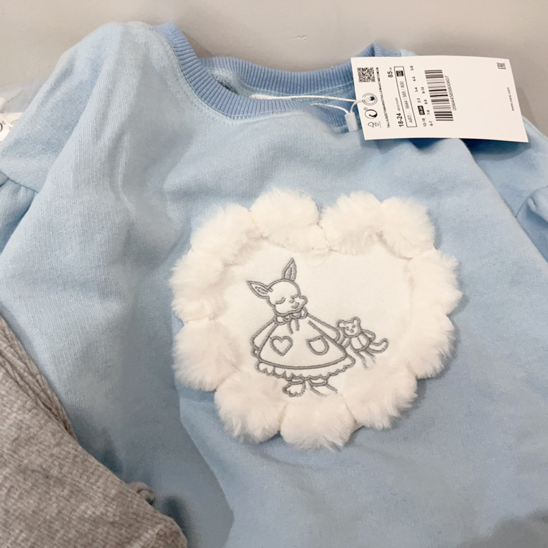 ✨MALINHKID✨BN083- Bộ nỉ xanh TIM BÔNG trẻ em VNXK