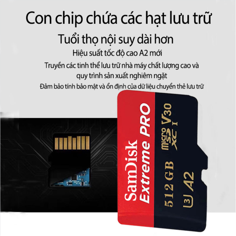 Thẻ nhớ sandisk 128GB /256Gb/512GB dùng điện thoại, máy ảnh -  Thẻ nhớ tốc độ cao Class 10 Ultra 667x 190MB/s -BH 10 năm