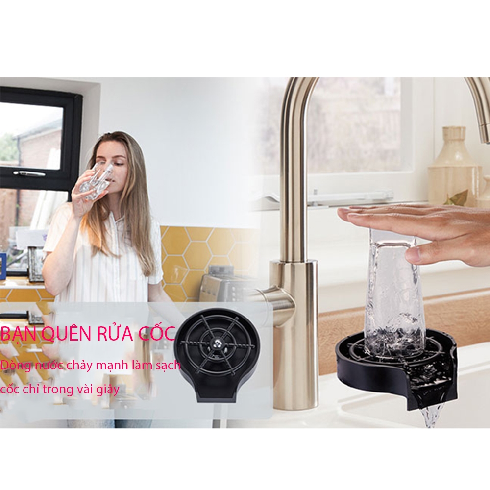Sẵn sàng giao hàng | máy rửa cốc Bộ dụng cụ rửa ly cốc vòi phun nước tự động cho quán  cup rinser