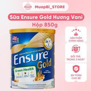 Sữa Ensure Gold Vani Bổ Sung Dinh Dưỡng Hỗ Trợ Tăng Đề Kháng Và Tiêu Hóa Cho Người Lớn Tuổi Hộp 850g