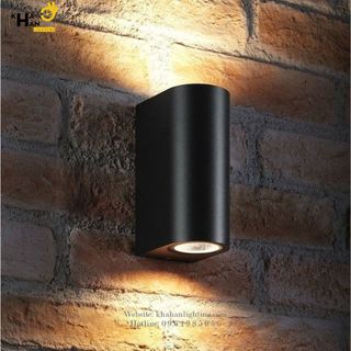 Đèn Tường: Đèn hắt tường 2 đầu trang trí ngoại thất Led công suất 10W - Đèn Khả Hân