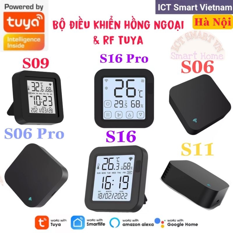 Bộ điều khiển hồng ngoại & RF S06 Pro S09 S11 S16  Tuya