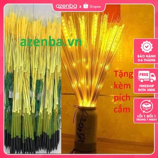 Led bông lúa vàng, trang trí ban thờ phòng khách, set 10 bông kèm phích