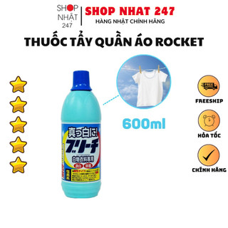 [Hỏa Tốc HN] Nước tẩy trắng quần áo 600ml Rocket NỘI ĐỊA NHẬT BẢN