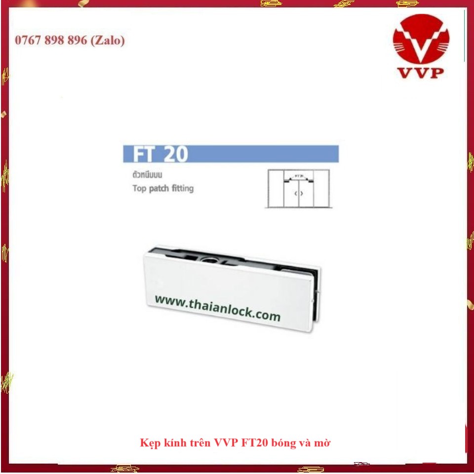 Kẹp kính trên VVP FT20 bóng và mờ Thái Lan