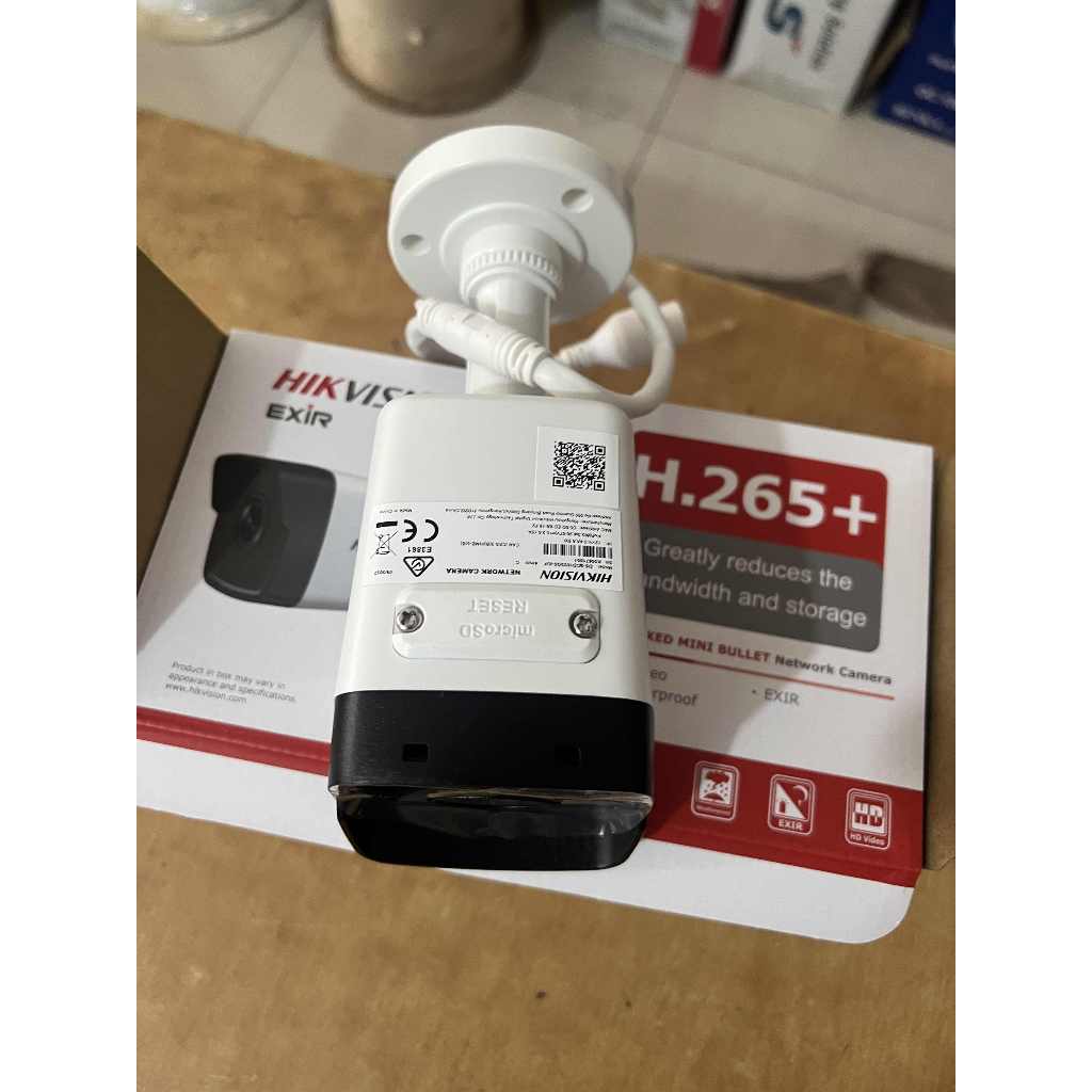 CAMERA IP 2MP HIKVISION thân trụ có mic DS-2CD1023G0-IUF 1023