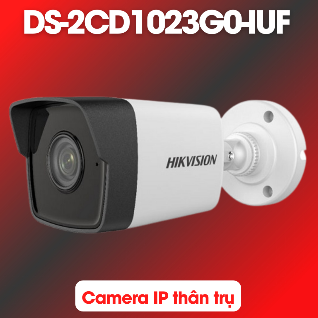 CAMERA IP 2MP HIKVISION thân trụ có mic DS-2CD1023G0-IUF 1023