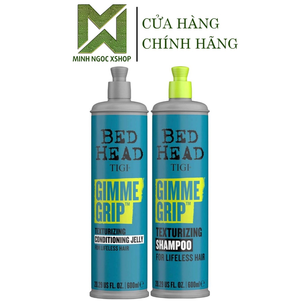 Dầu gội xả tái tạo cấu trúc tóc Tigi Bed Head Gimme Grip 600ML