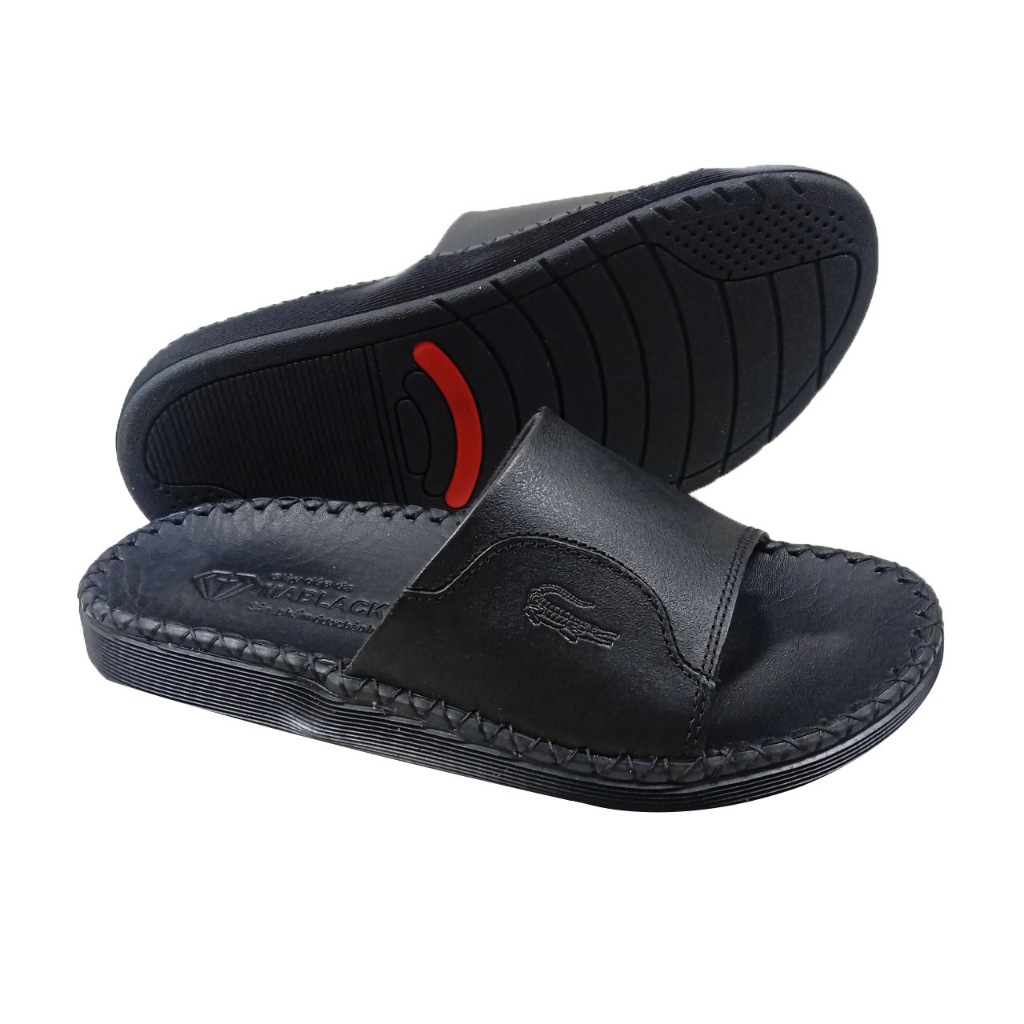 Dép nam quai ngang da bò đẹp,đê cao 2,5cm kiểu dáng thời trang HY74