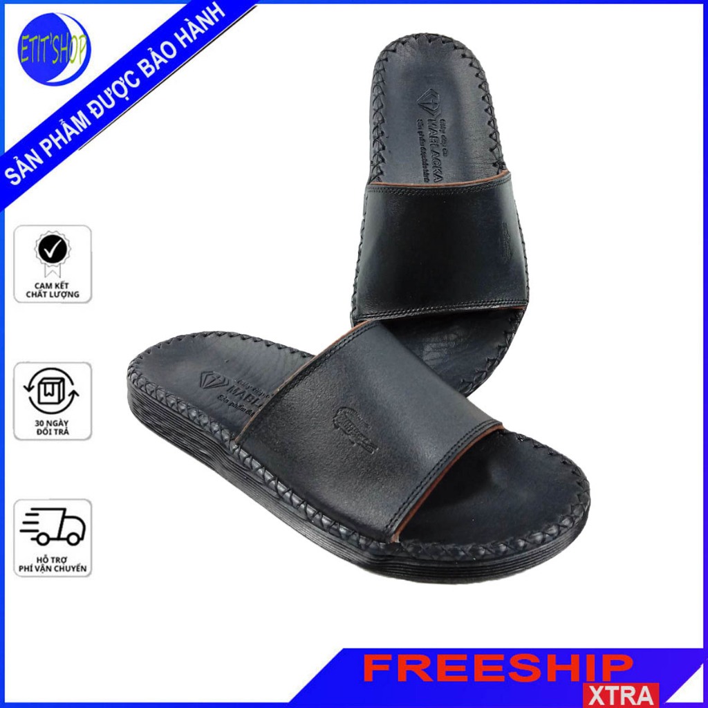 Dép nam quai ngang da bò đẹp,đê cao 2,5cm kiểu dáng thời trang HY74