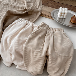 Quần nỉ trần bông cạp chun siêu ấm cho bé hàng quảng châu