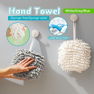 [ Giá bán sỉ] Khăn Lau Tay Nhà Bếp, Bông Lau Tay Hình Tròn Treo Tường Thấm Hút Mềm Mịn Hút Nước Nhanh.