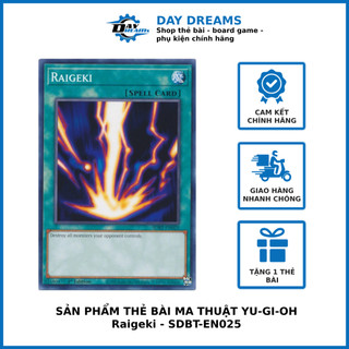 Thẻ bài yugioh!: raigeki - sdbt-en025 - common 1st edition
