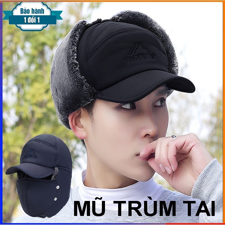 MŨ NAM LÓT LÔNG I NÓN NAM SUPPLEX GIỮ ẤM - ẢNH THẬT