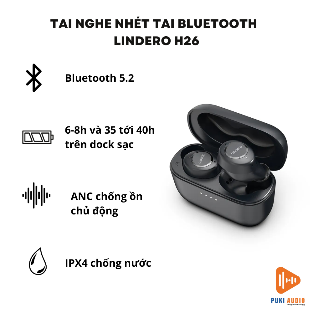 Tai Nghe Nhét Tai Bluetooth Lindero H26