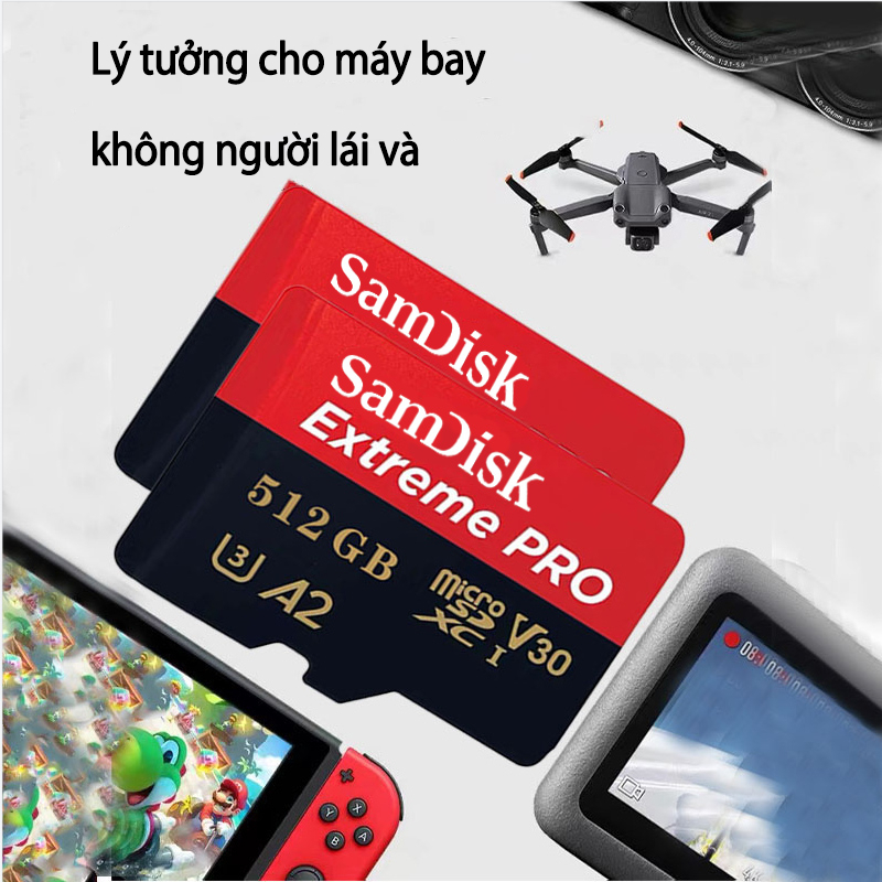 Thẻ nhớ sandisk 128GB /256Gb/512GB dùng điện thoại, máy ảnh -  Thẻ nhớ tốc độ cao Class 10 Ultra 667x 190MB/s -BH 10 năm