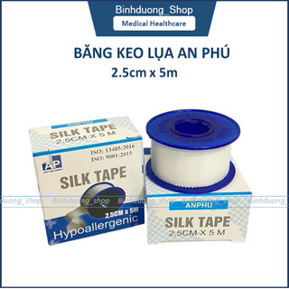 Băng keo lụa An Phú 2,5cm x 5m băng vết thương sau phẫu thuật sx tại Việt Nam