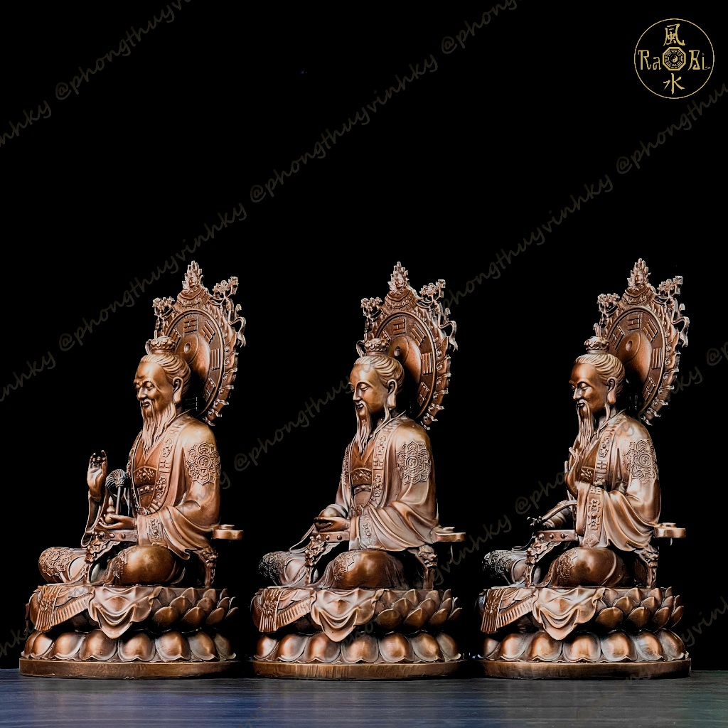 Bộ Tôn Tượng Tam Thanh - Tượng Đồng Thờ Cúng Đạo Giáo