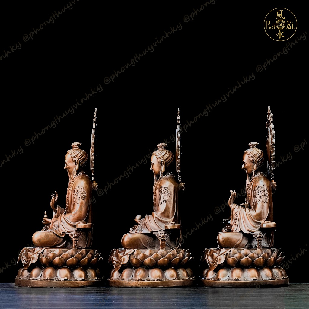 Bộ Tôn Tượng Tam Thanh - Tượng Đồng Thờ Cúng Đạo Giáo