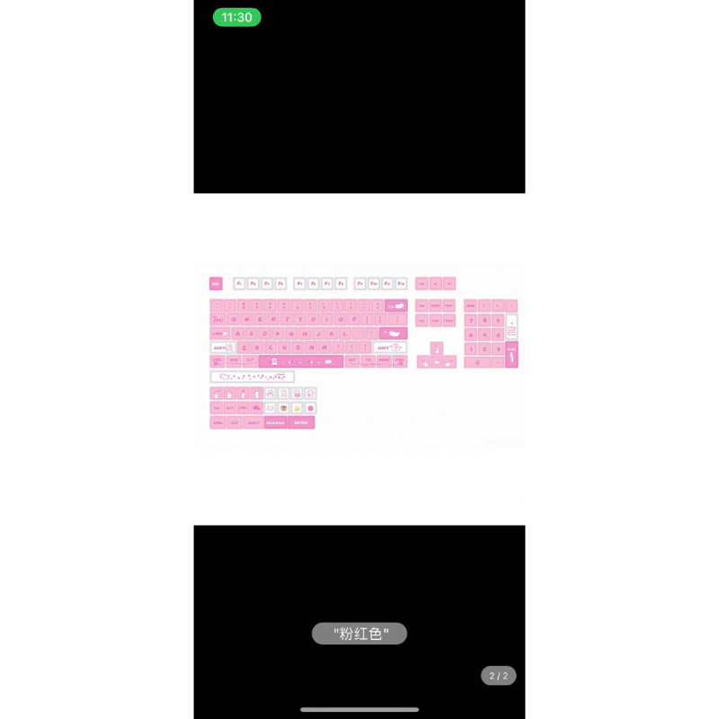 Keycap XDA Pink Cat XDA profile PBT Dyesub bàn phím cơ Mitoby Studio