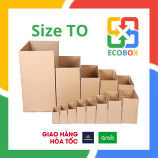 ECOBOX - COMBO 100 Hộp Carton Đóng Hàng - Size TO - Giá Xưởng