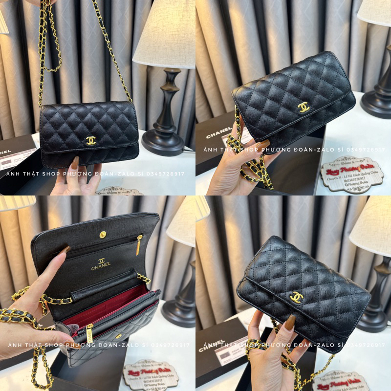 Túi Katun da sần size 19cm kèm hộp mẫu baisic