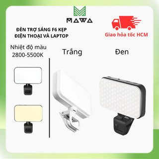  Đèn Trợ Sáng F6 Kẹp Điện Thoại   Laptop Dùng Để Livestream Chụp Hình Có 3 Chế Độ Sáng 