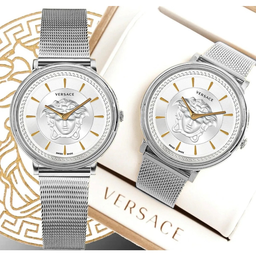 Đồng hồ chính hãng nữ Versace V-Circle Medusa - Máy quartz pin Thụy Sĩ - Kính Sapphire