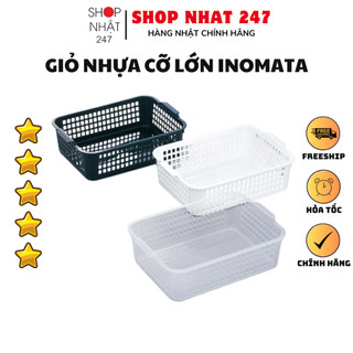 [Hỏa Tốc HN] Giỏ nhựa đựng đồ Inomata cỡ Lớn Nội địa Nhật Bản