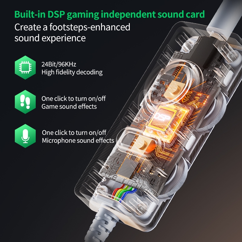 Tai nghe plextone G21 và bộ DAC GS21 dành cho điện thoại và PC, chuyên game PUBG mobile, freefire, có mic cực rõ