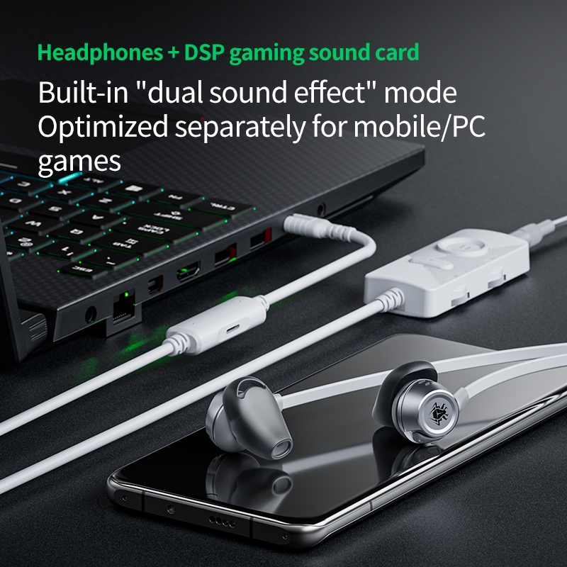 Tai nghe plextone G21 và bộ DAC GS21 dành cho điện thoại và PC, chuyên game PUBG mobile, freefire, có mic cực rõ