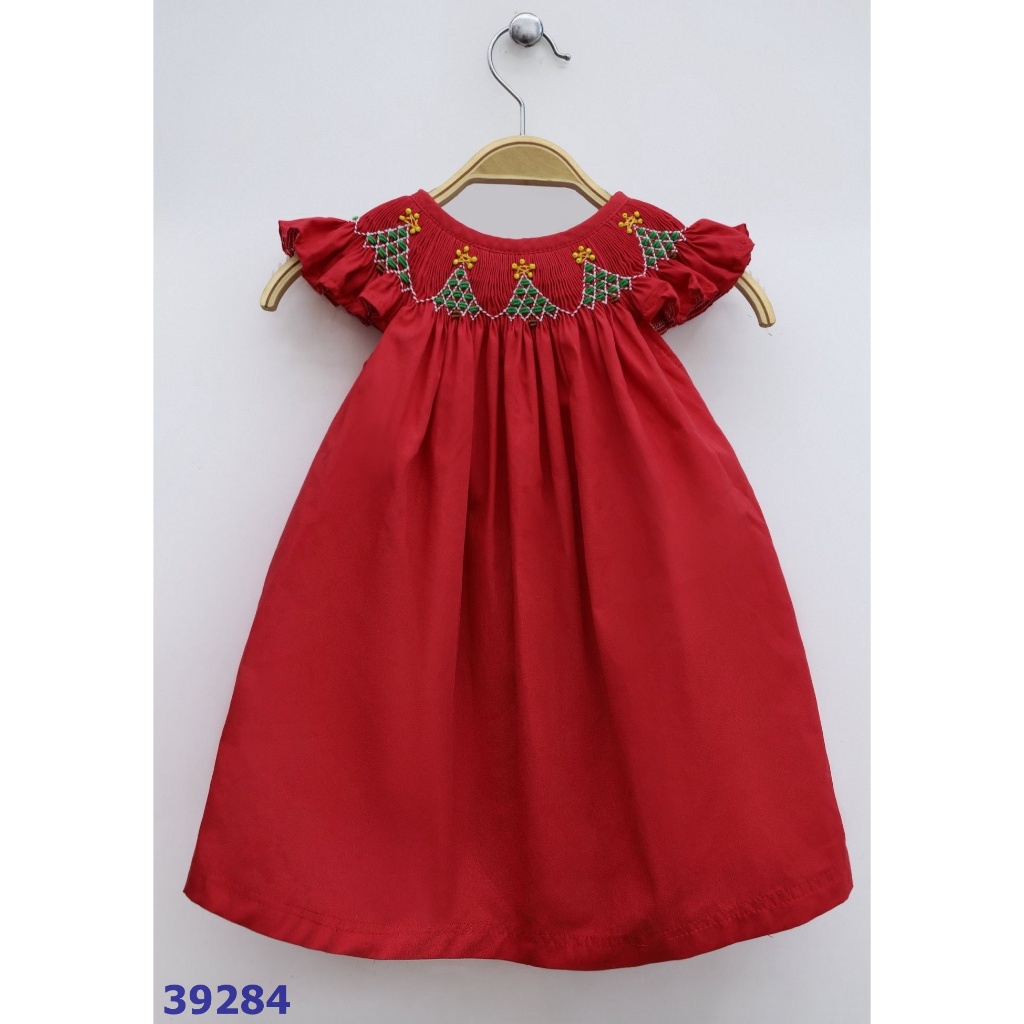 Đầm Smock Noel xinh xắn cho bé iu.