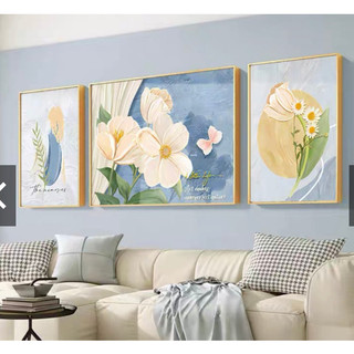 Tranh Hoa Tráng Gương Treo phòng Khách, Tranh Treo sau sofa ,Tranh treo tường Hiện Đại