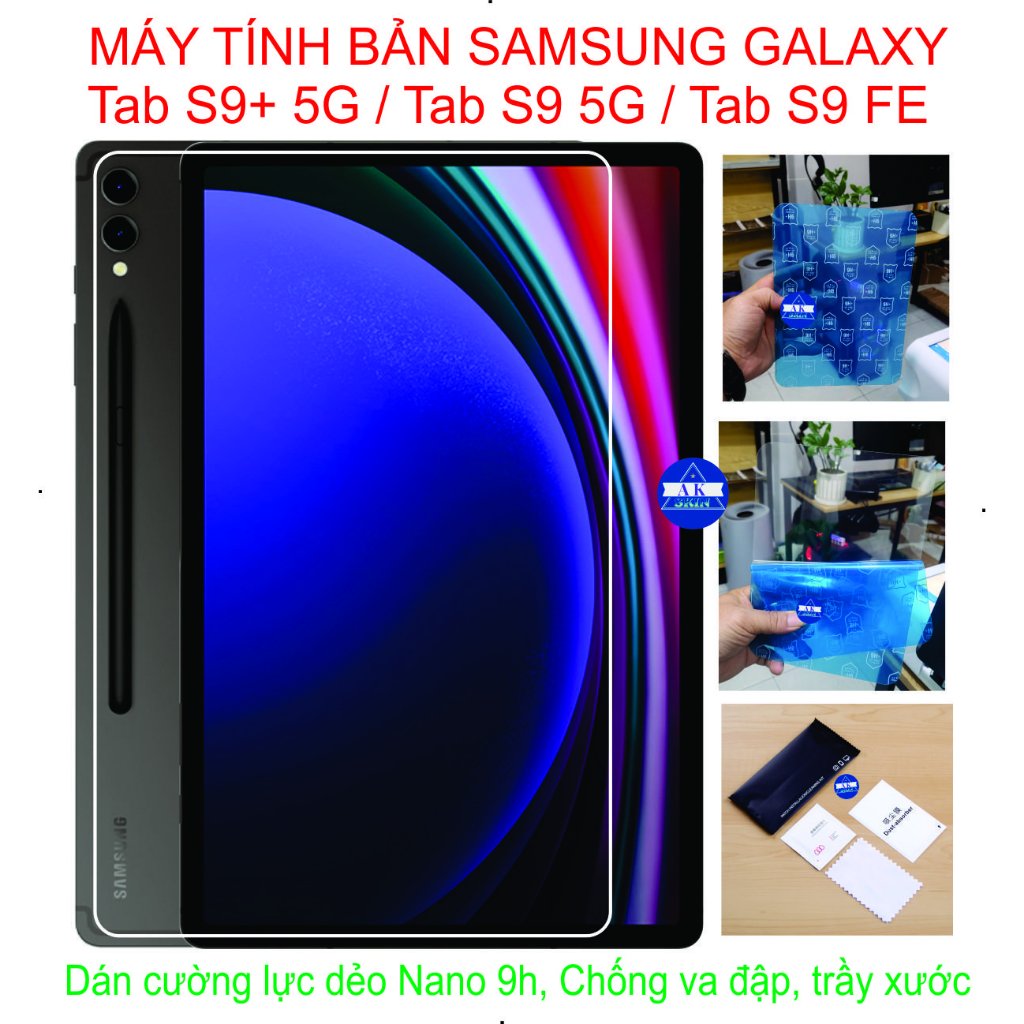 Cường lực dẻo 9h Nano cho SAMSUNG Tab A9+/ Tab A9/ Tab A7 lite/ Tab A8 2020, Bảo vệ màng hình chống 
